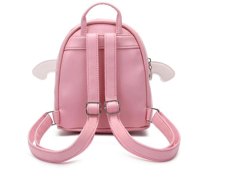 Custom Logo Kindergarten Soft Handfeel Leather Factory Cost Price Boy Girls Custom Child Kids Student School Bag Backpack