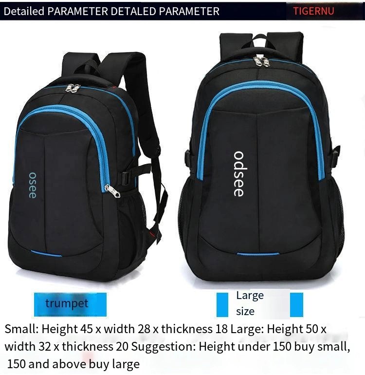 Men&prime;s Backpack Large Capacity Schoolbag Men&prime;s and Women&prime;s Travel Backpack Computer Bag