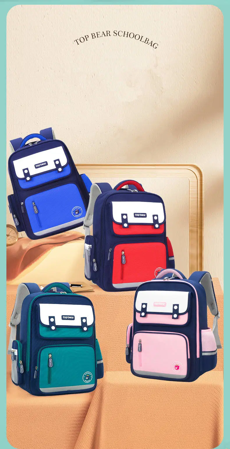 Factory Wholesale Fashion British Style Large Capacity School Backpack for Children