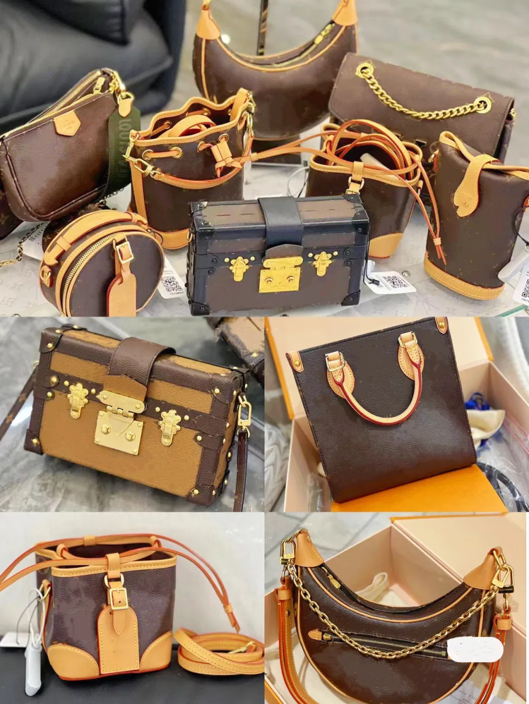 Wholesale High Quality Brand Design Luxury Women&prime; S Messenger Bags Handbags Bags Tote Bags Backpacks Girls Genuine Leather Reproduction Mirror Quality