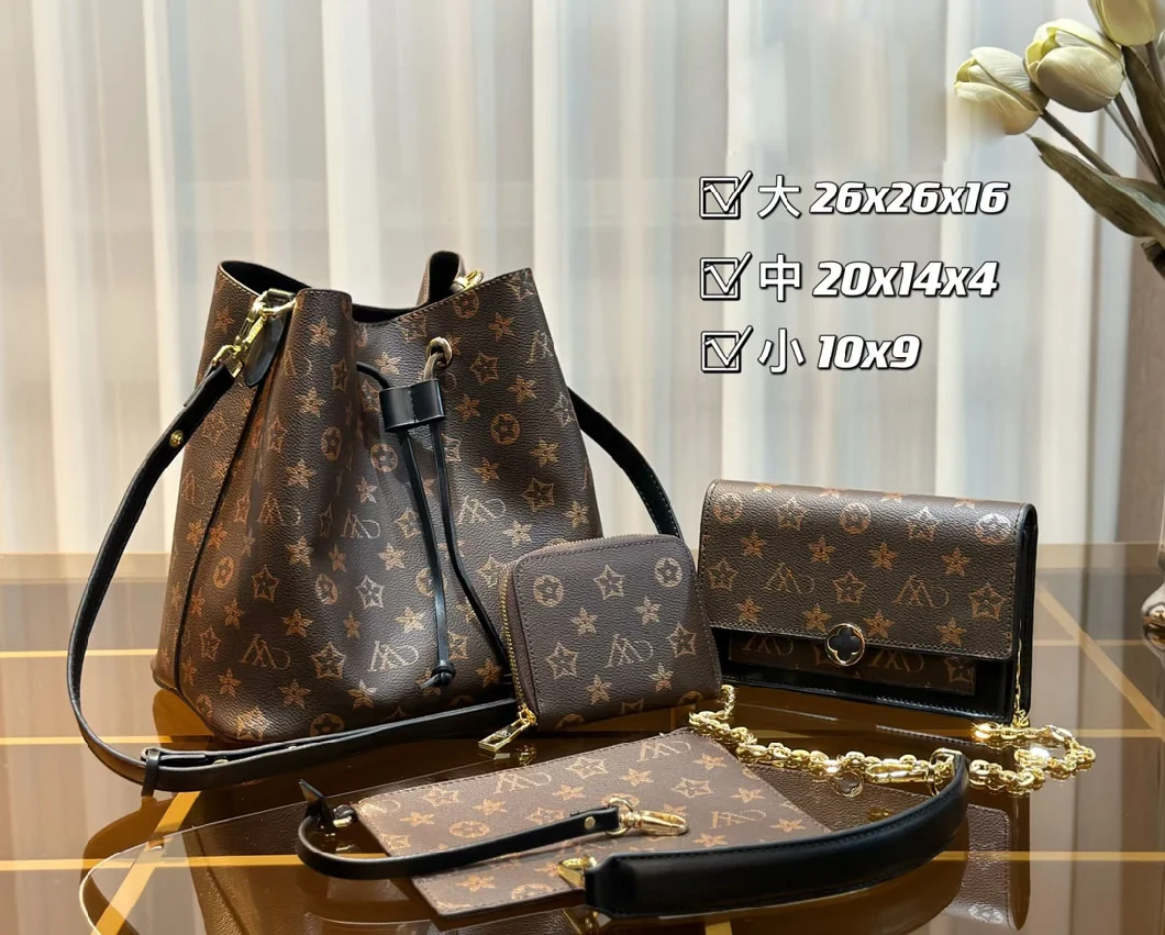 (3 bags for one group) Lady Design Luxury Wholesale Replicas Leather Handbag Fashion Shoulder Tote Bag Discounted Sales