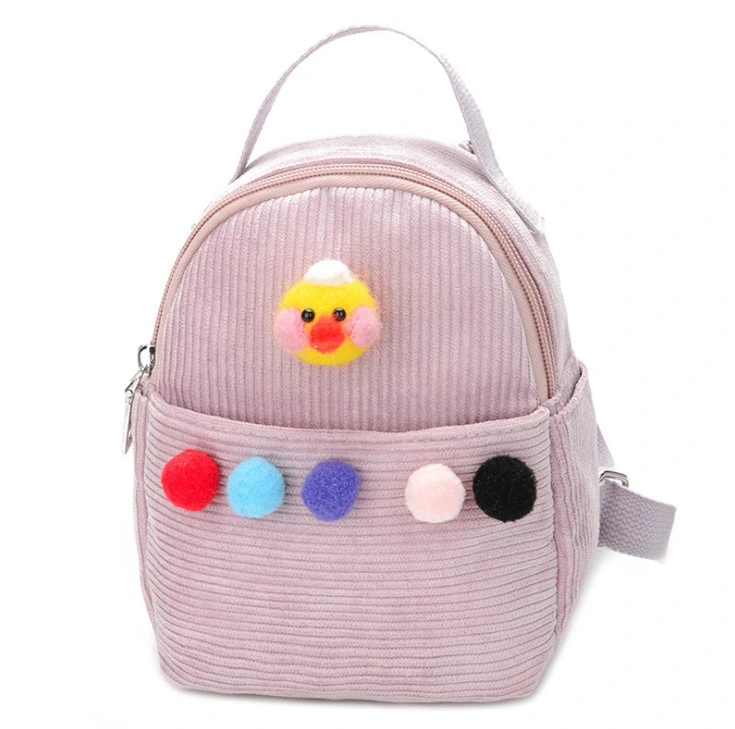 2021 Cute Children&prime;s Schoolbag Chick Embroidery Kids Toddler Backpack Small Backpack Trend Boys and Girls