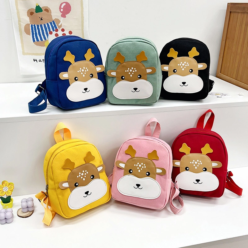 Wholesale Lovely Fawn Pattern Schoolbag Cartoon Animal Kid Mini Backpack Toddler Children Backpack