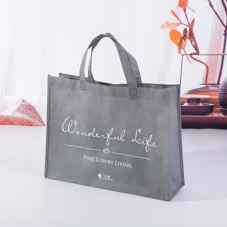 Manufacture OEM ODM Fashion Non Woven Tote Bag for Shopping Eco-Friendly PP Loop Handle Non Woven Bag Colorful Shopping Tote Bag Non Woven