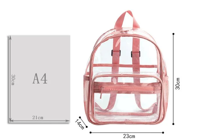 Custom Kids Girl Fashion Mini Clear Backpack