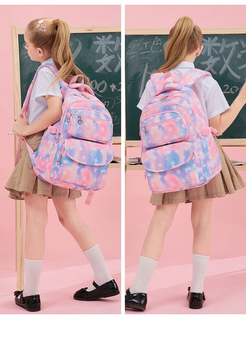 Ru 3 in 1 Floral Backpack for Girls Students Rucksack with Lunch Bag and Pencil Bag for Teenager