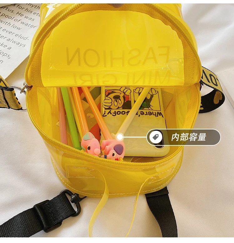 XP1749 Wholesale Womens Kid Girls Clear Transparent Mini PVC Jelly Purse Handbags Crossbody Bag Backpacks for Children Backpack