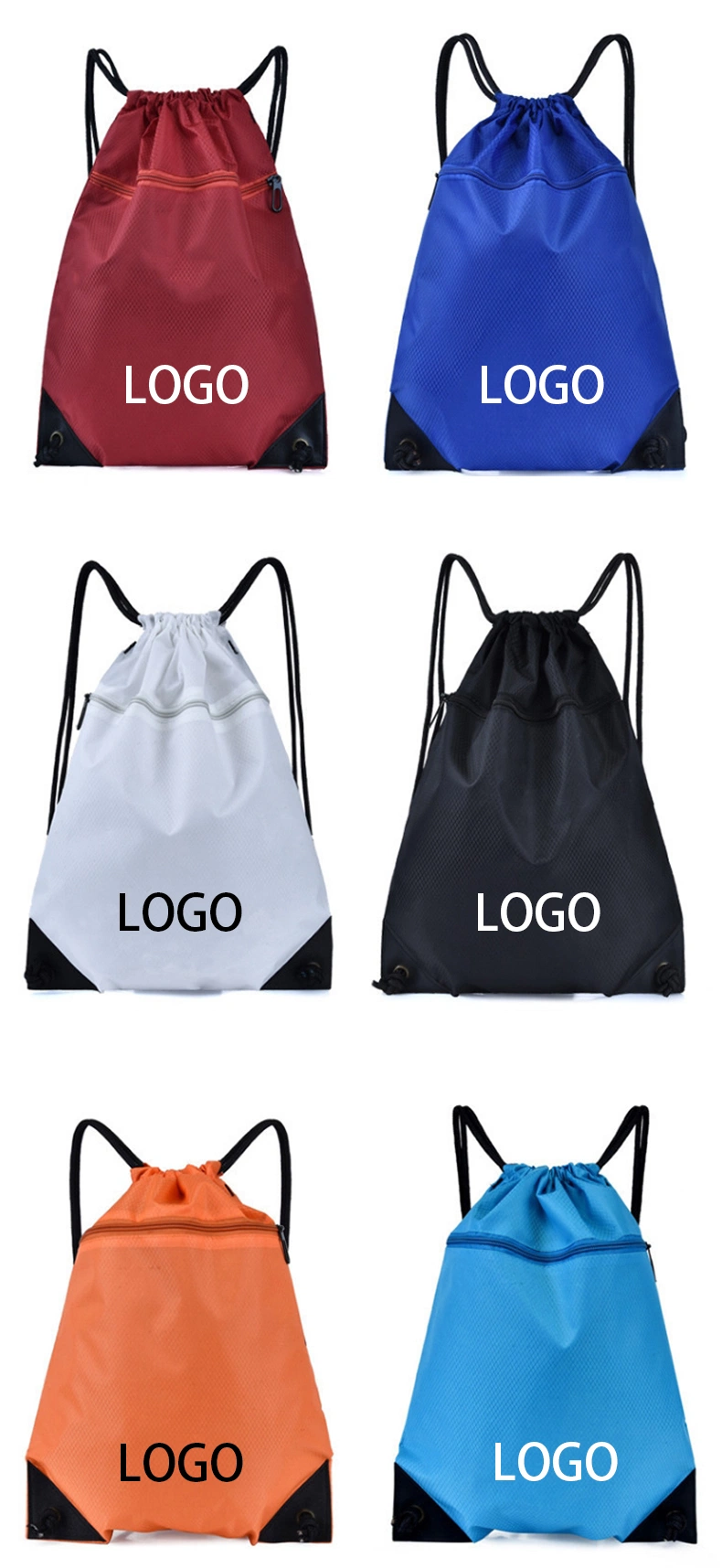 Cheap Price Kids Party Sports Plain Drawstring Backpack for Party Gym Sport Trip