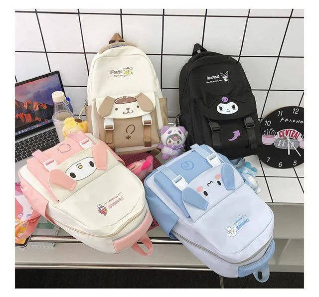 High Quality Simple Large Capacity Leisure Backpack for Student Teenager Boy Girl with Cute Pendant