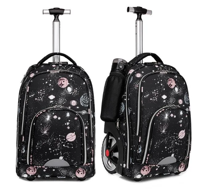 Men Wholesale Customized Wheel Trolley Travel Bag Backpack Rolling Travel Backpack Business Backpack