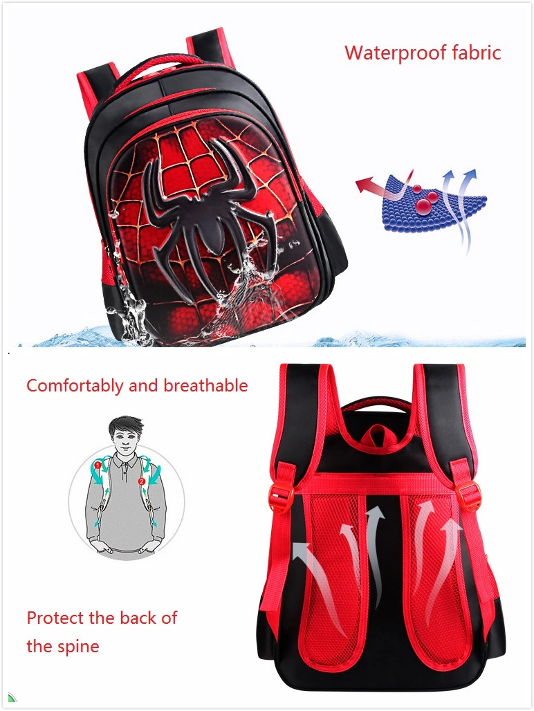 Cool 3D Kids School Bags for Boys Cartoon Backpack for Teenagers Book Bags for Hot Sale