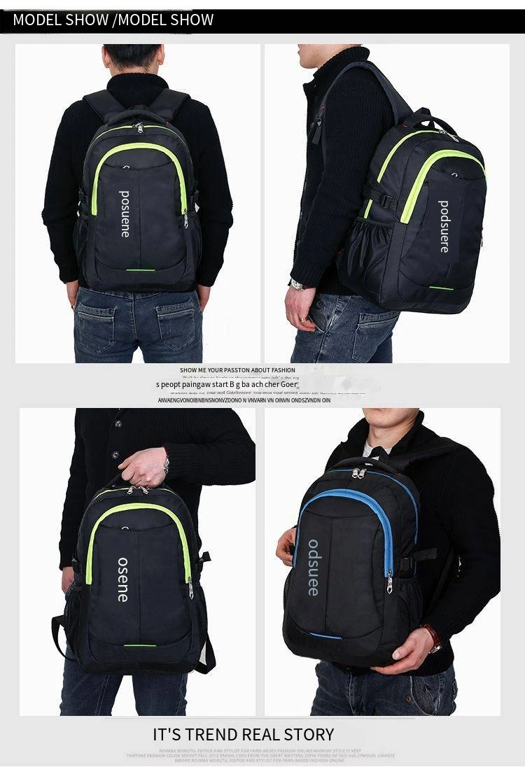 Men&prime;s Backpack Large Capacity Schoolbag Men&prime;s and Women&prime;s Travel Backpack Computer Bag