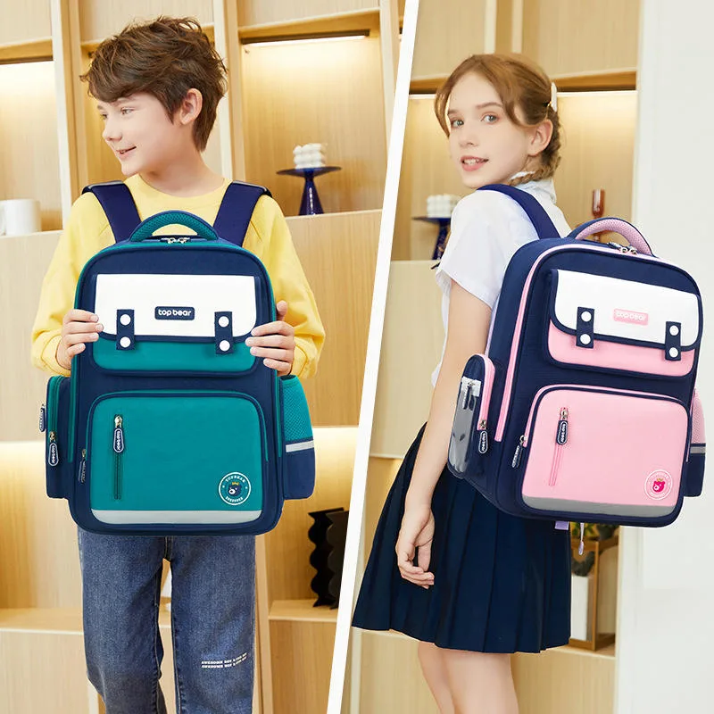 Factory Wholesale Fashion British Style Large Capacity School Backpack for Children