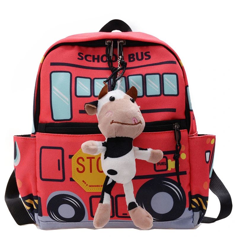 Xianghui Children&prime;s Backpack Korean Fashion Printed Car Bag Cartoon Parent-Child Travel Backpack