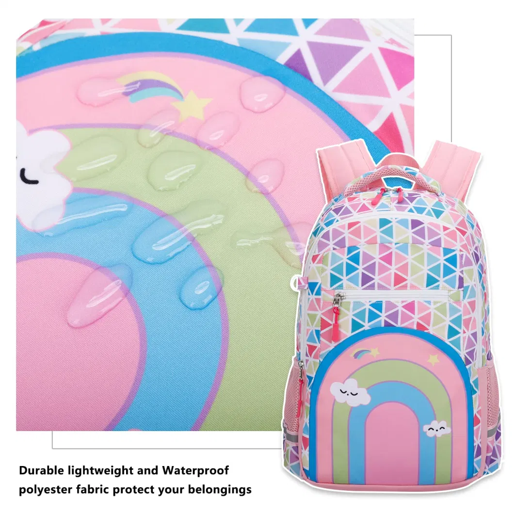 Girls School Bags Kids Book Bags Teens Book Bag Set Kids Laptop Backpack Lunch Box Purse Backpacks for Kids