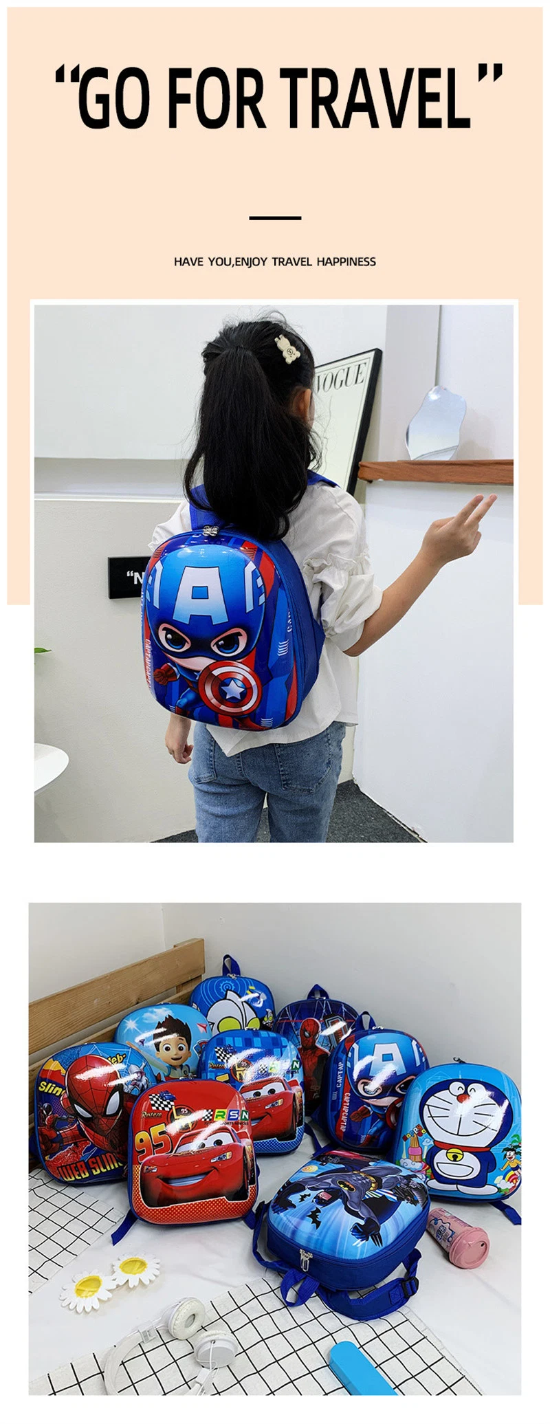 Wangwang Dui Kindergarten School Bag Backpack for Toddler Baby Kids Unisex Backpack