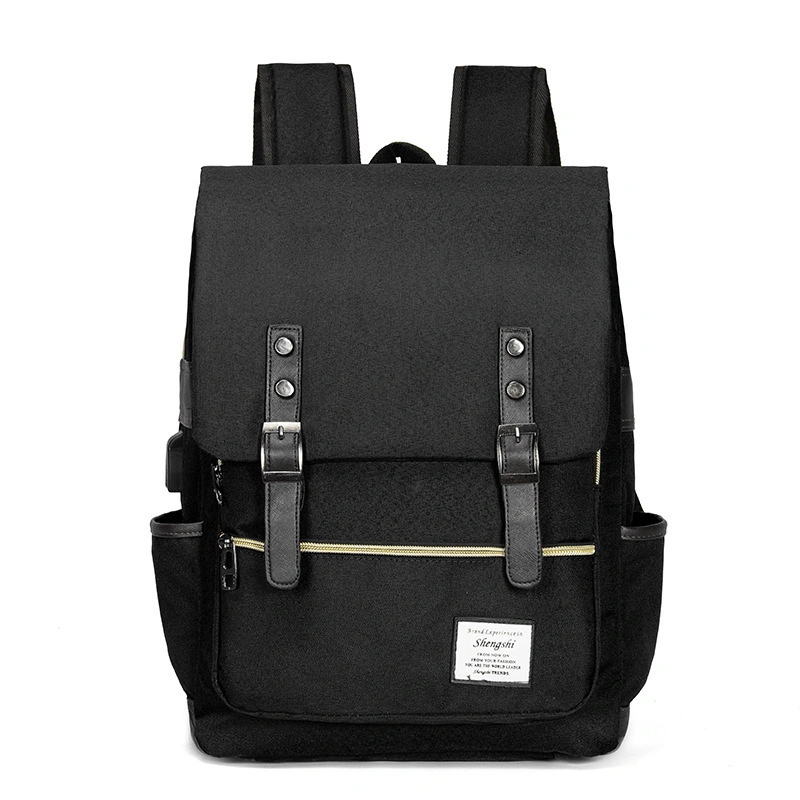 Male Bag Trend Backpack Men&prime;s Casual Hipster Commuter Computer Backpack High School Junior High School Students Backpack