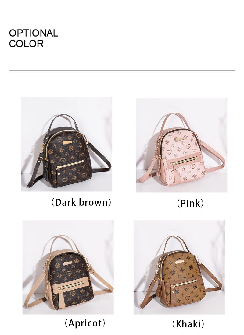 Cheap Factory Wholesale PU Leather Casual School Bags Girl Fashion Backpack for Girl