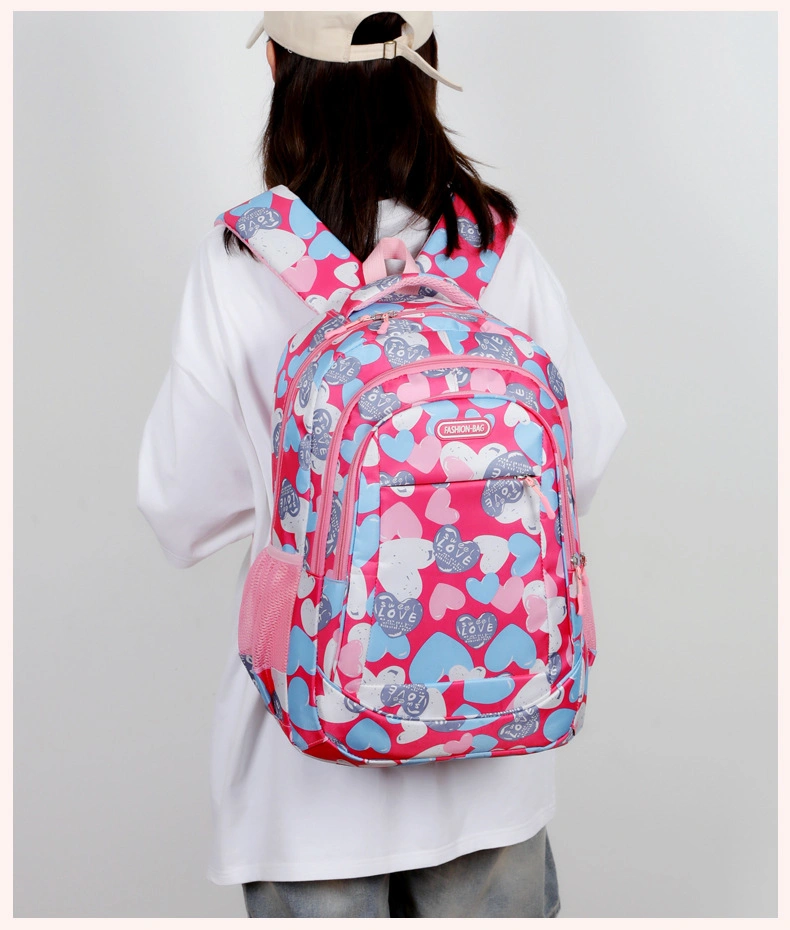 Cute Colorful Pink Teen Girls Students School Bags Kids Backpack for Children School