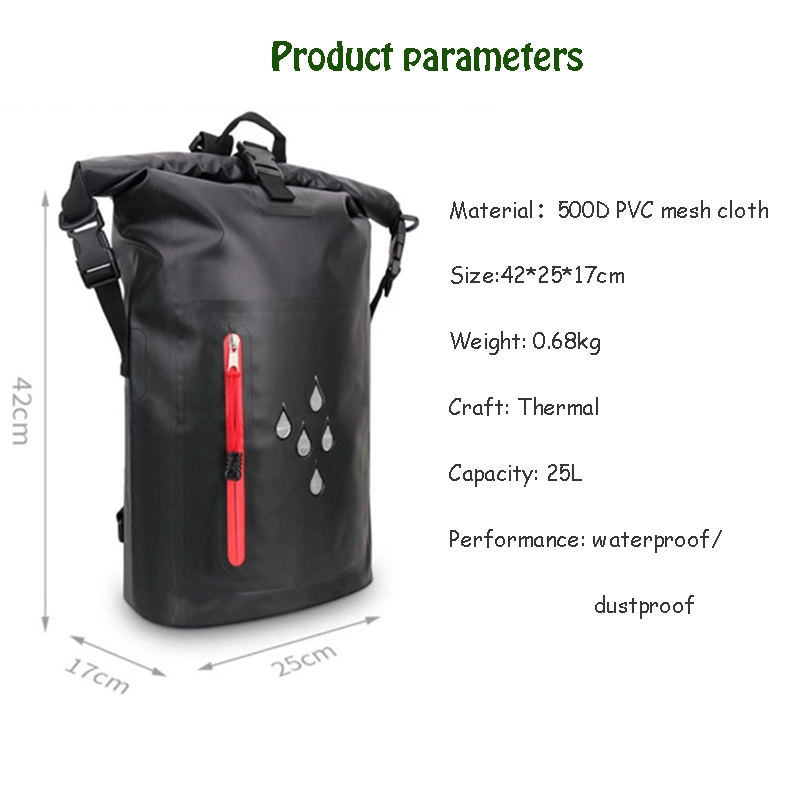 Reflective Swimming Waterproof Travel Duffel Top Rolling Day Bags Waterproof Durable Women Men Backpack