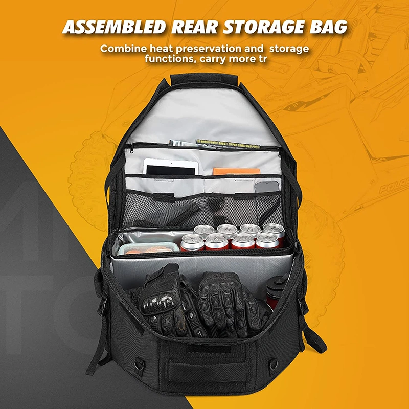 Wear-Resistant High Quality Durable Portable Insulated 1680d UTV Rear Storage Cargo Bag