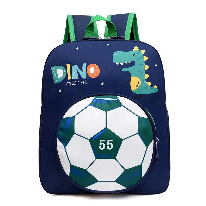 2024 Cute Western Style Little Dinosaur Printed Waterproof Oxford School Backpack