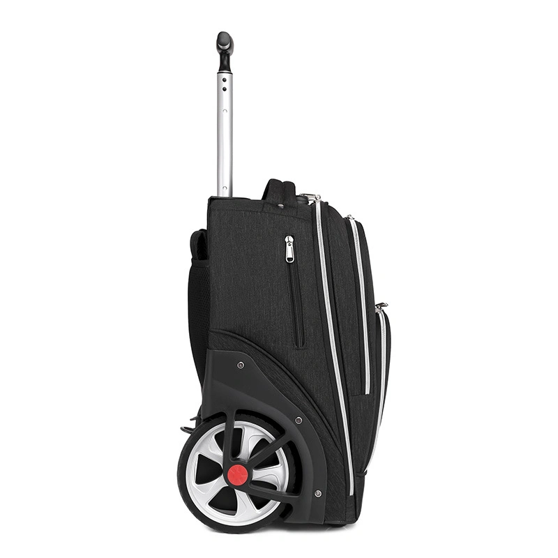 Men Wholesale Customized Wheel Trolley Travel Bag Backpack Rolling Travel Backpack Business Backpack