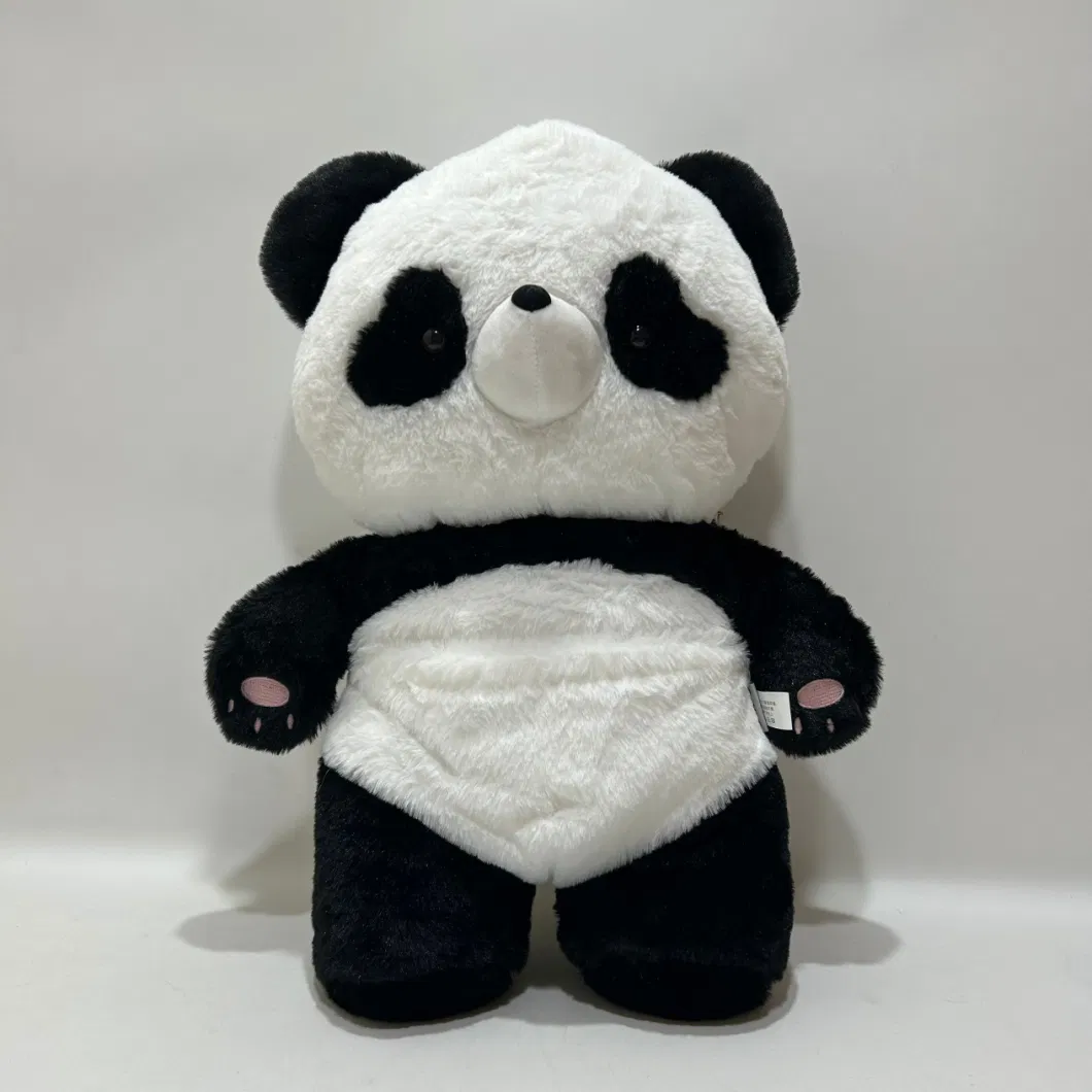 Adorable Animal Panda Backpack with Long Fur BSCI Audit