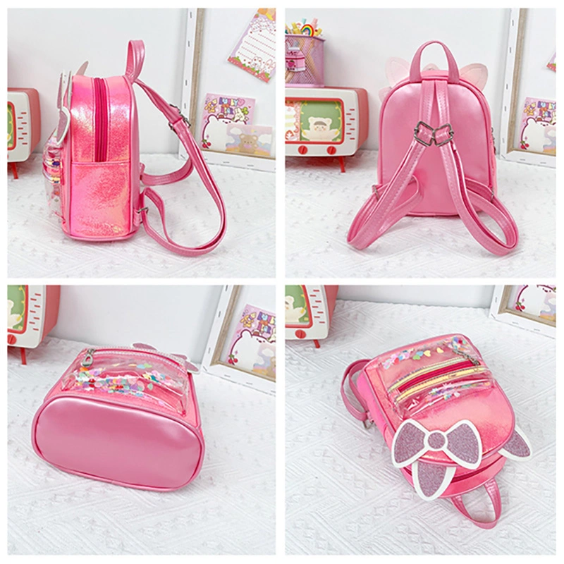 Hot Selling Glitter Book Backpack Children School Bag for Little Girls