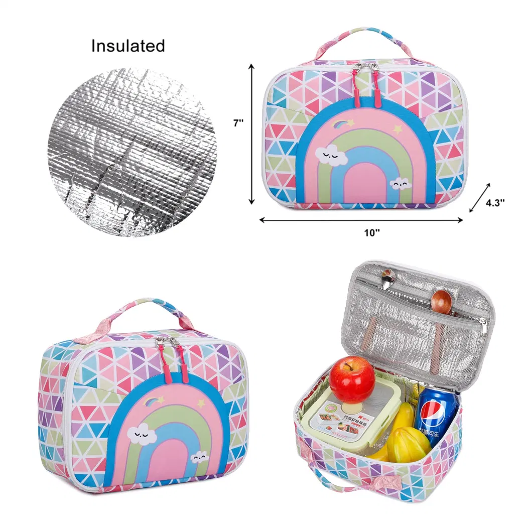 Girls School Bags Kids Book Bags Teens Book Bag Set Kids Laptop Backpack Lunch Box Purse Backpacks for Kids