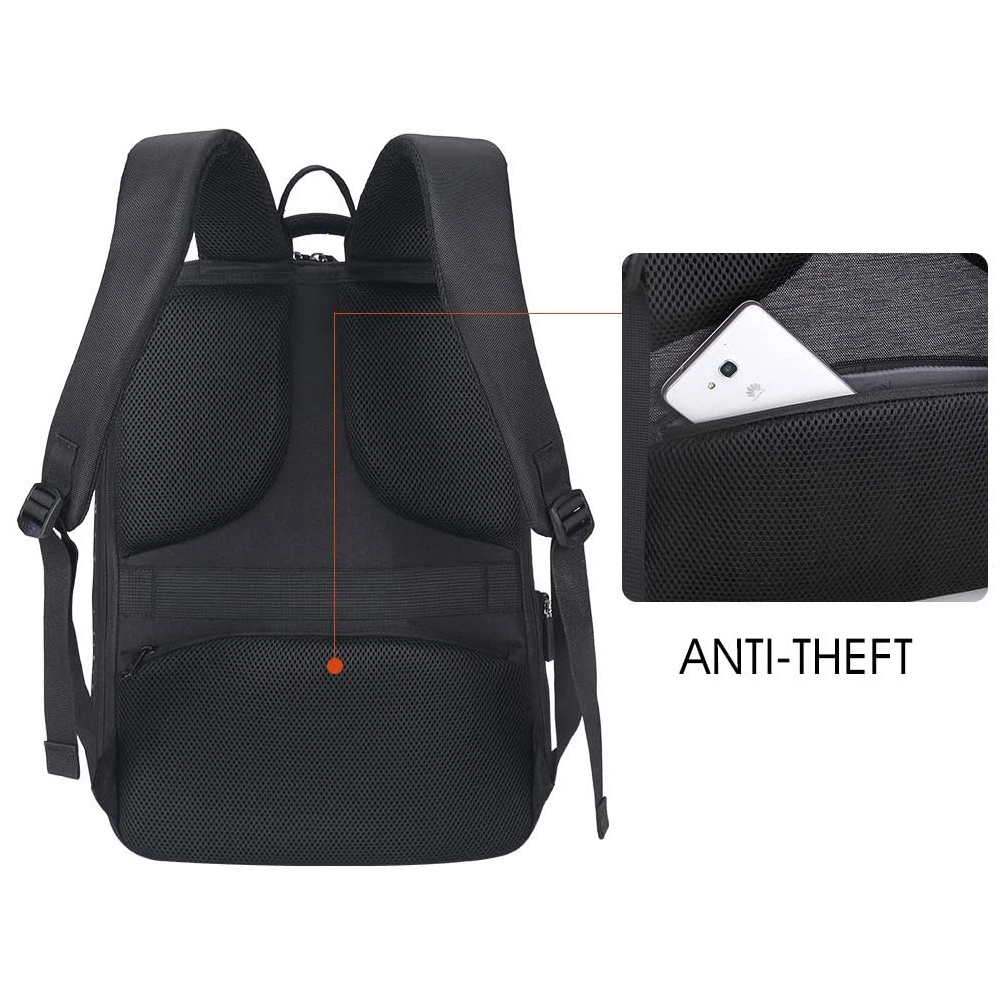 Anti Theft Laptop Backpack with USB Charging Port for School Students