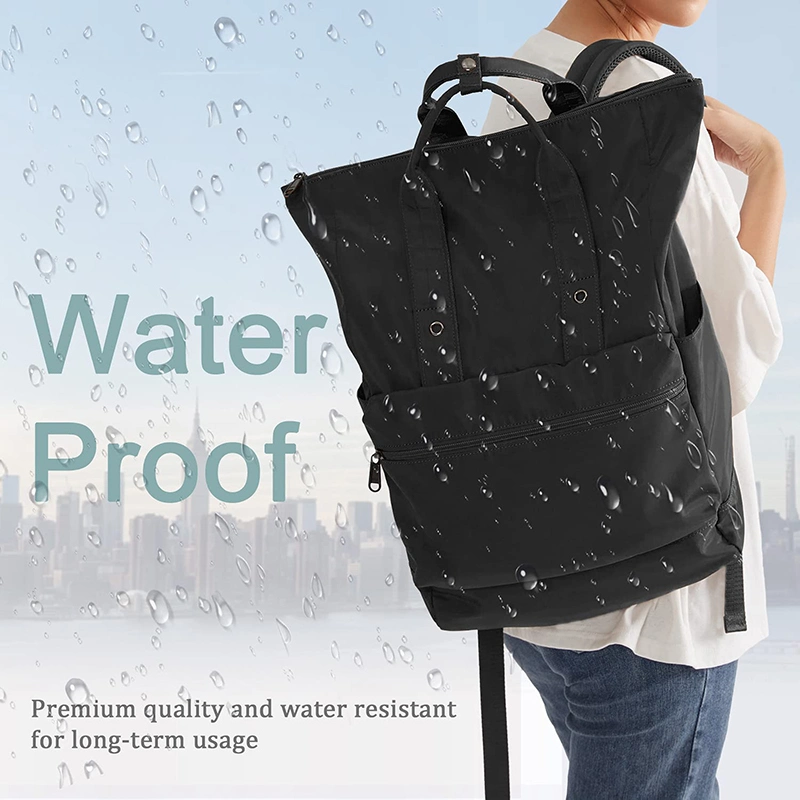 Waterproof Lightweight Simple Stylish Durable Teenagers Laptop Bag Expandable Rolltop Backpack