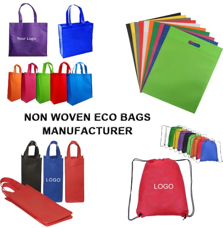 Wholesale Custom Personalized Non Woven Bag Promotional Reusable Cloth Shopping Tote Bags with Logo