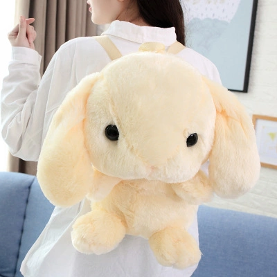 50cm Cute Soft Stuffed Plush Baby Toy Rabbit Backpack with Pocket