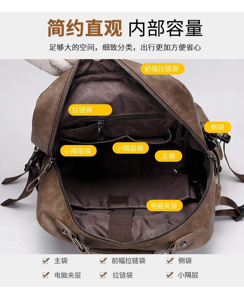 Customized Commuter Leisure 15 Inch Laptop Backpack, USB Charging Port School Backpack, Youth Backpack, Waterproof Travel Backpack