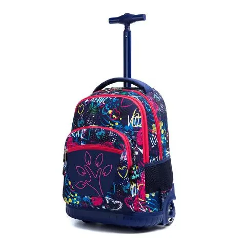 Professional Kids Backpack with Wheeled School Bag Children School Trolley Bag