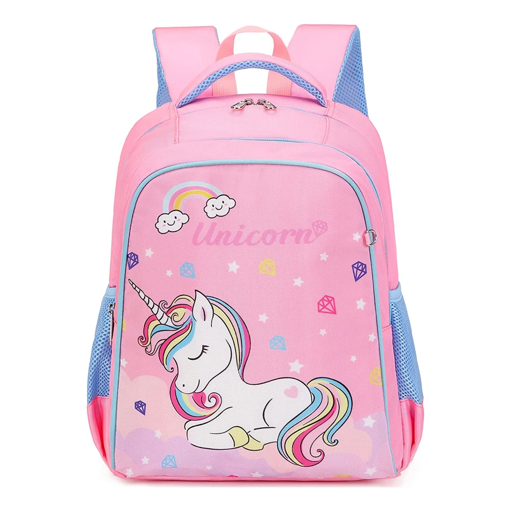 Girls School Backpack Preschool Kindergarten Unicorn Toddler Bookbag with Chest Clip