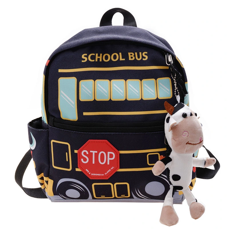 Xianghui Children&prime;s Backpack Korean Fashion Printed Car Bag Cartoon Parent-Child Travel Backpack