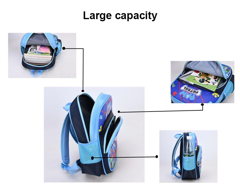 Wholesale Children Cute Cartoon Custom Student School Bag Satchel Kindergarten Usage High Quality Children 3D Kids Backpack