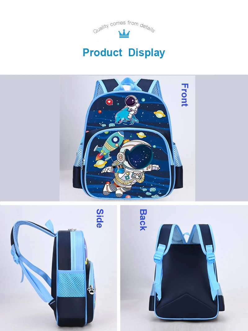 Wholesale Children Cute Cartoon Custom Student School Bag Satchel Kindergarten Usage High Quality Children 3D Kids Backpack