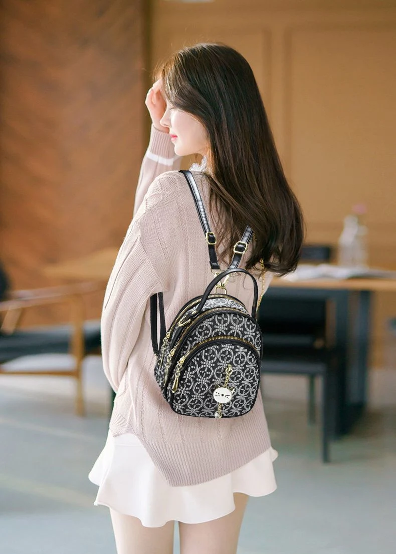 Super Fire Mini 2024 New Female Korean Version of Fashion Student Schoolbag All Match Small Backpack