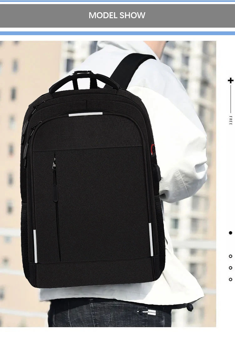 Backpack Men&prime;s Business Casual Large Capacity Travel Bag Computer Backpack High School Student Schoolbag Laptop Backpack Men