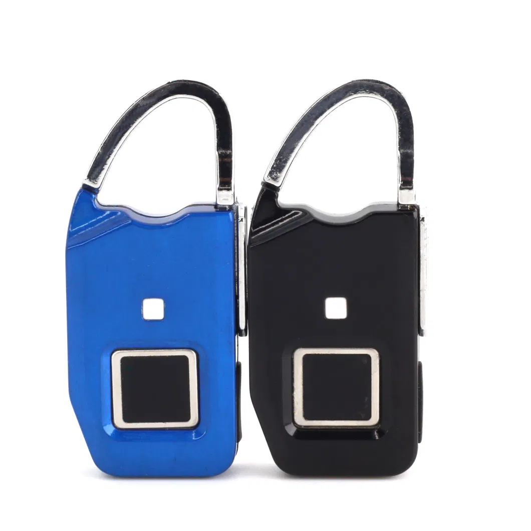 Smart Colorful Zinc Alloy Fingerprint Padlock for Luggage