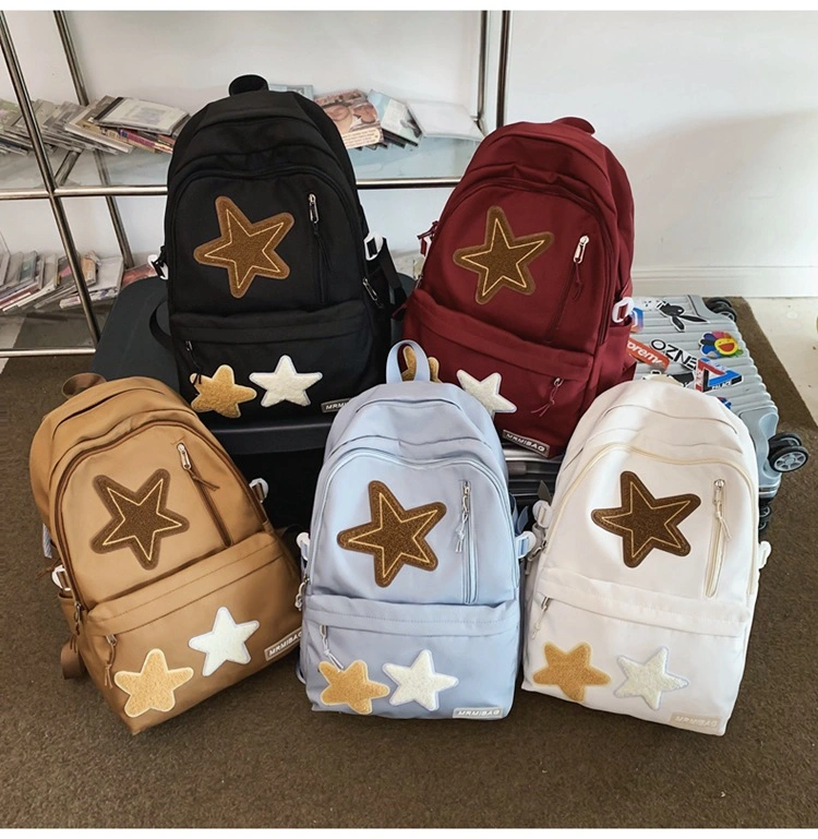 2023 New Personality Pentagram Large Capacity Cute Children&prime;s School Backpack Bags for Women