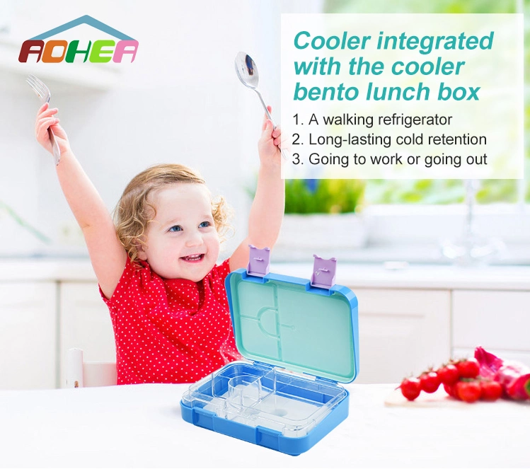 Aohea Bento Lunch Box Kids Ice Pack Keeping Cool for 4-5 Hours