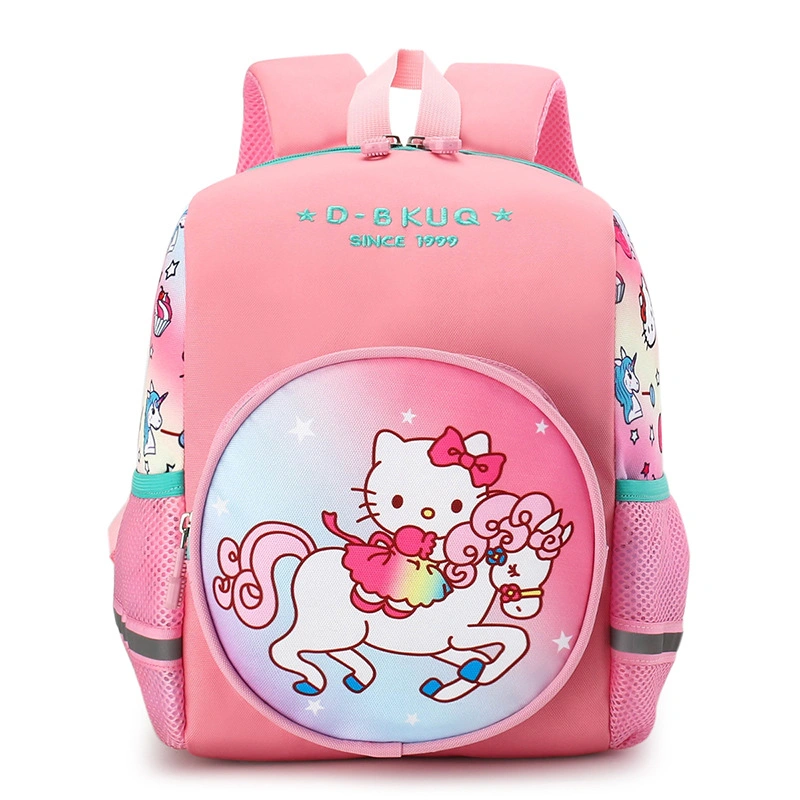 New Cute Children&prime;s Schoolbag Kindergarten Boys and Girls Baby Cartoon Backpack