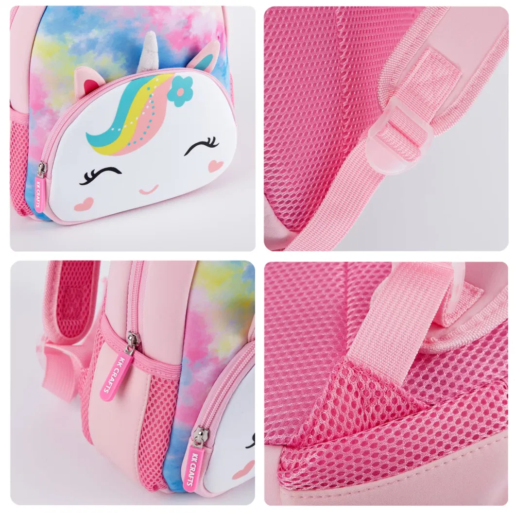 Cute Animal Cartoon Preschool Toddler Neoprene Animal Waterproof Lunch Kids School Bag