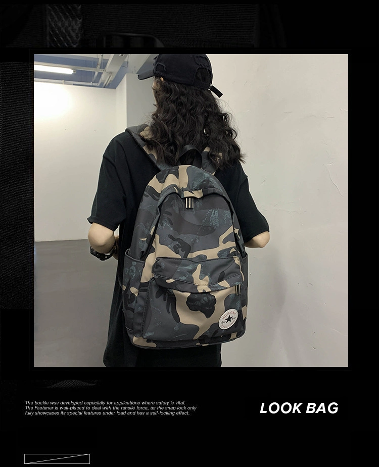 2023 New Fashion Junior High School High School University Student Nylon Casual Sports Backpacks