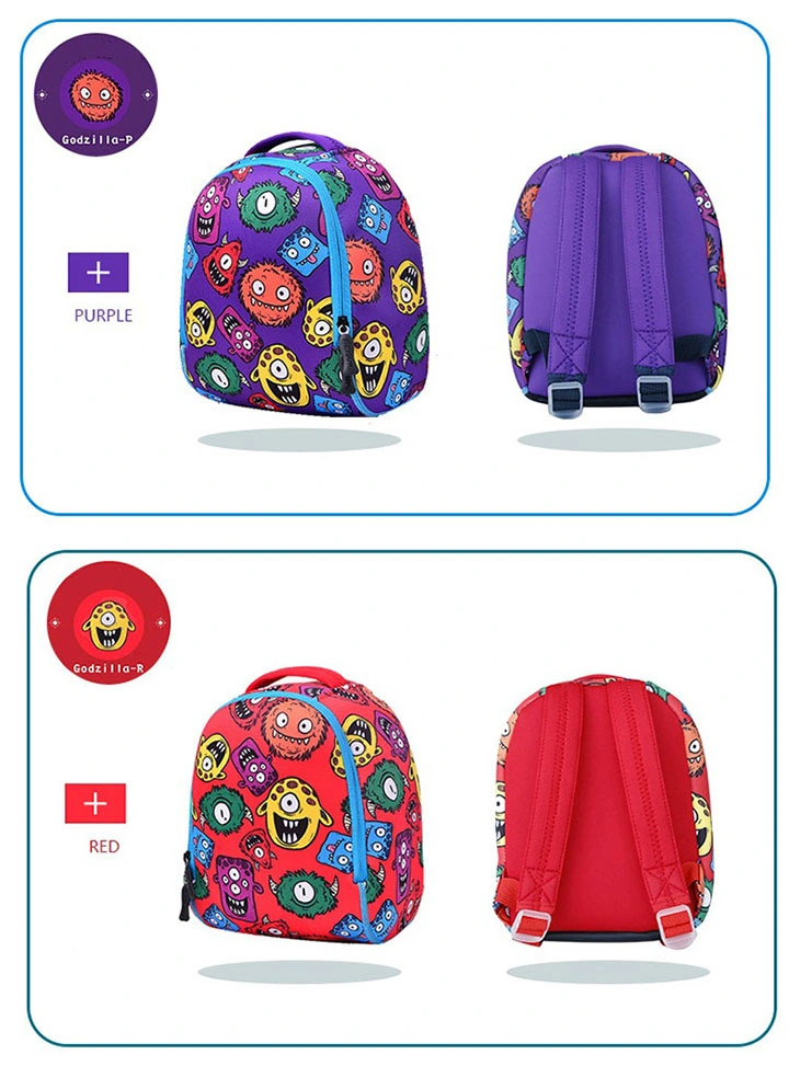 Cartoon Children&prime;s Kids Backpack School Bag Spider Man Baby Lovely Backpack Bag