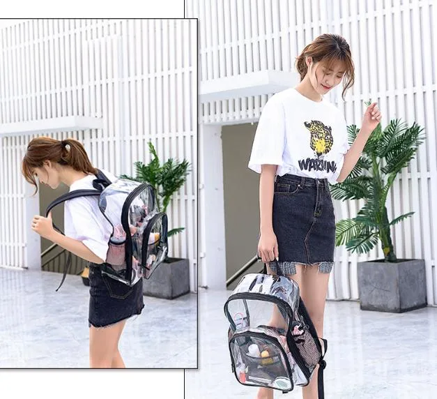 Custom Kids Girl Fashion Mini Clear Backpack